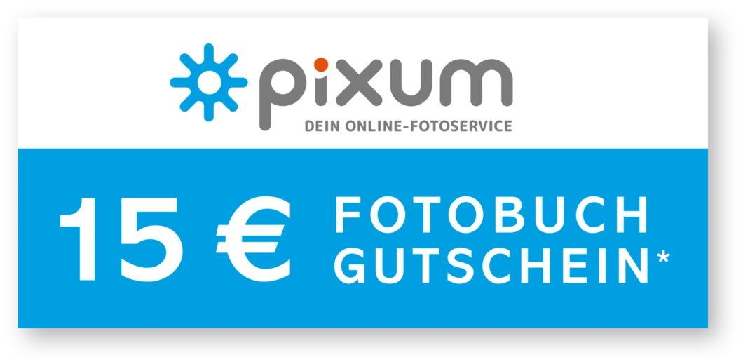 Pixum 15 € Fotobuch Gutschein